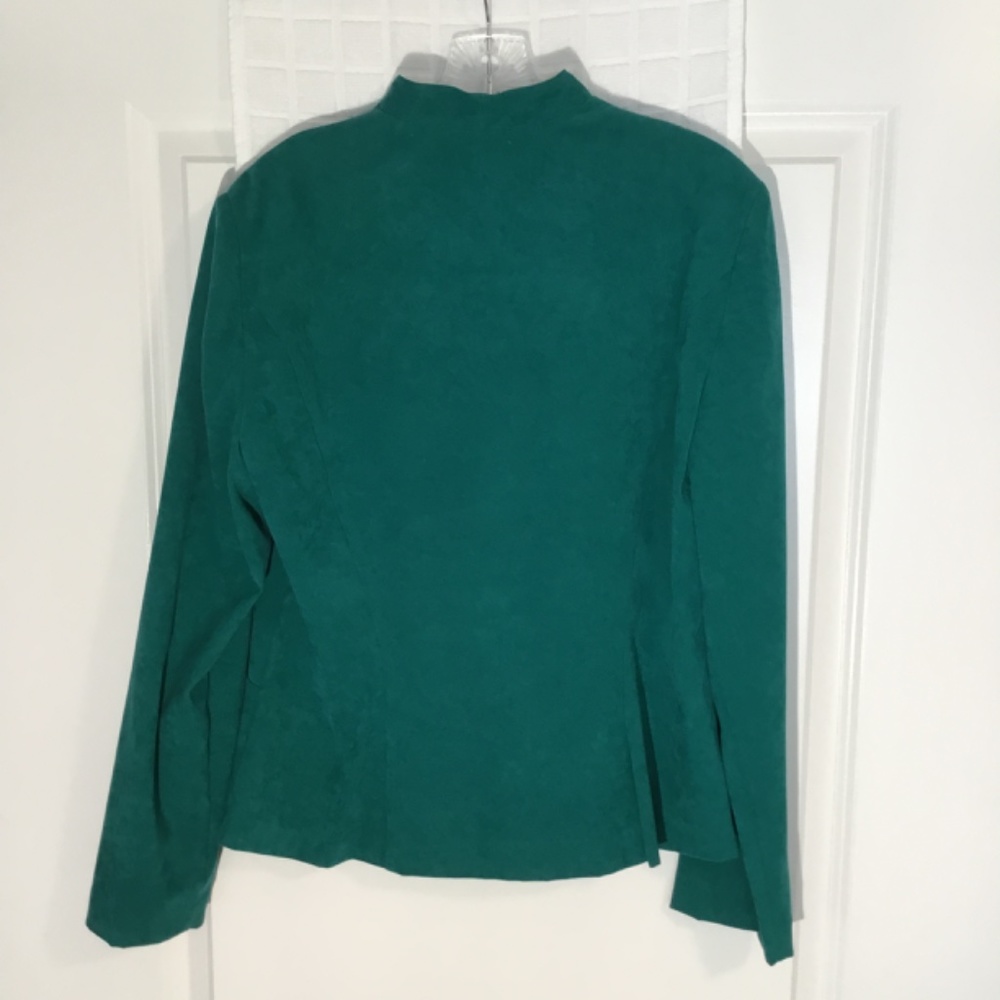 R & K Ladies Button Down Blazer Paris Green Size 8 - Picture 2 of 5